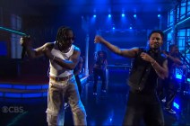 KAYTRANADA ft. Ravyn Lenae & Channel Tres perform "Pressure / Video / Drip Sweat" on 'The Late Show.'