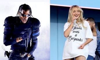Travis Scott and Sabrina Carpenter