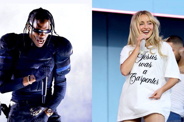 Travis Scott and Sabrina Carpenter